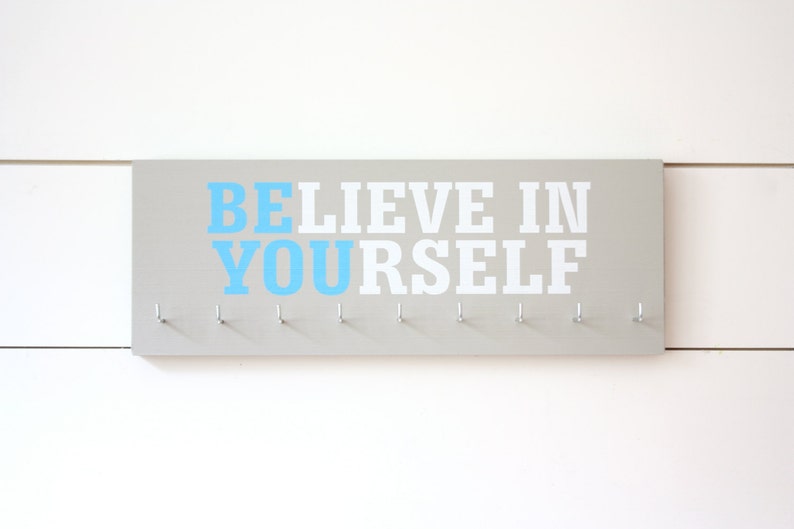 Medal Holder Believe in Yourself Medium Motivational Quote Inspirational image 3