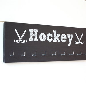 Hockey Medal Holder with Hockey Stick graphics - Medium