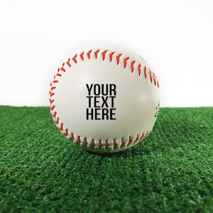 Personalized Baseball Custom Text or Logo, Custom Baseball, Printed Baseball, Baseball Gift, Baseball Team Award