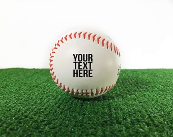 Personalized Baseball Custom Text or Logo, Custom Baseball, Printed Baseball, Baseball Gift, Baseball Team Award