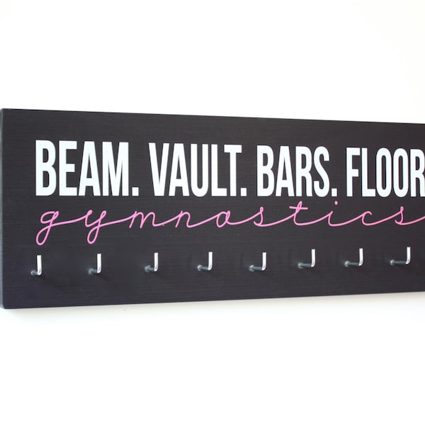 Turnstermedaillehouder/display - Beam Vault Bar Floor Gymnastiek