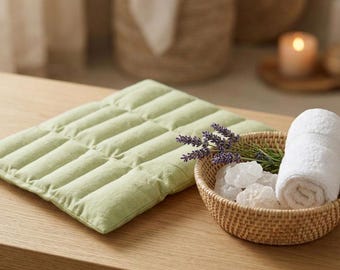Cuscino riscaldante e terapeutico al sale himalayano – Sollievo dal dolore al collo, alla schiena e dai crampi – Utilizzabile nel microonde o con impacco freddo.
