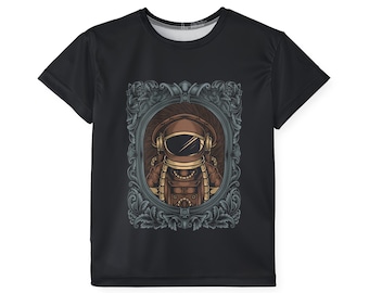 Black Astronaut T Shirt for Boys | Kids Cosmic Galaxy Graphic Tee | Toddler Outer Space Adventure Clothes