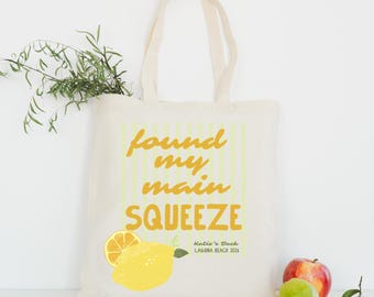 Personalized Bachelorette Tote Bag La Fiancée L'Entourage Bridesmaid Welcome Bag French Inspired Bride Crew Bach Weekend Gift