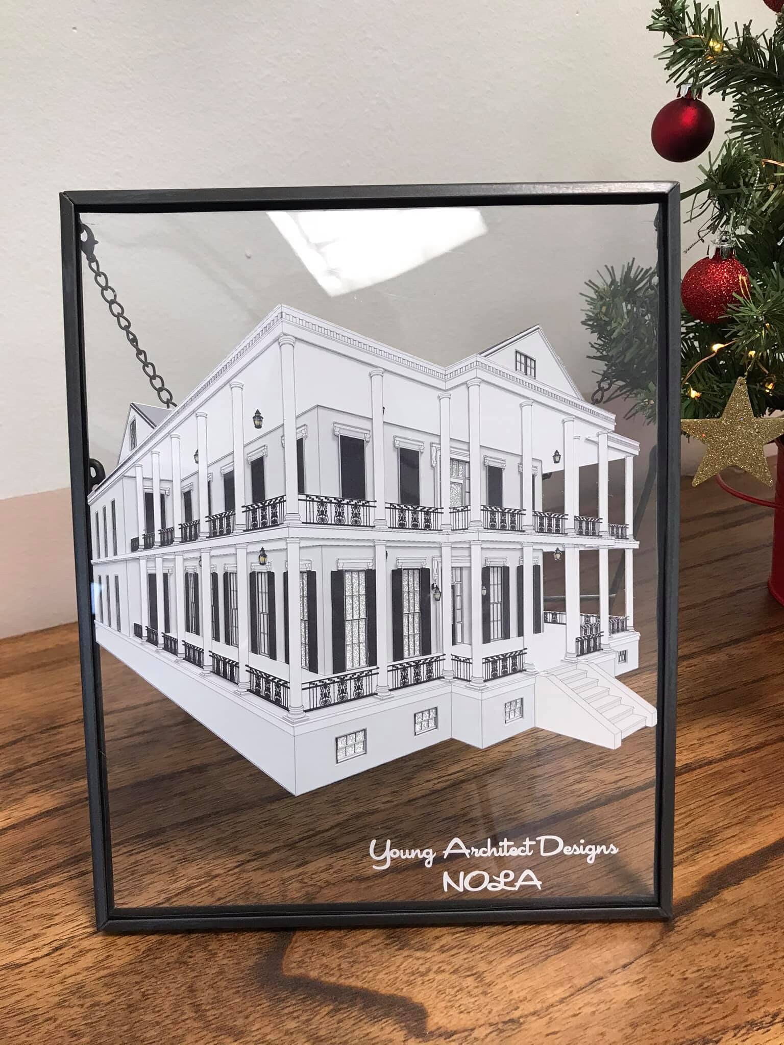 Buckner Mansion (AHS coven house) New Orleans floating frame