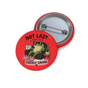 Grappige pin-knop kikker, illustratie schattige kikker, grappige pin, meme-pin, sarcastisch cadeau, OfficeHumor-cadeau, schattige reversspeld, jasjepin, coole pin-knop