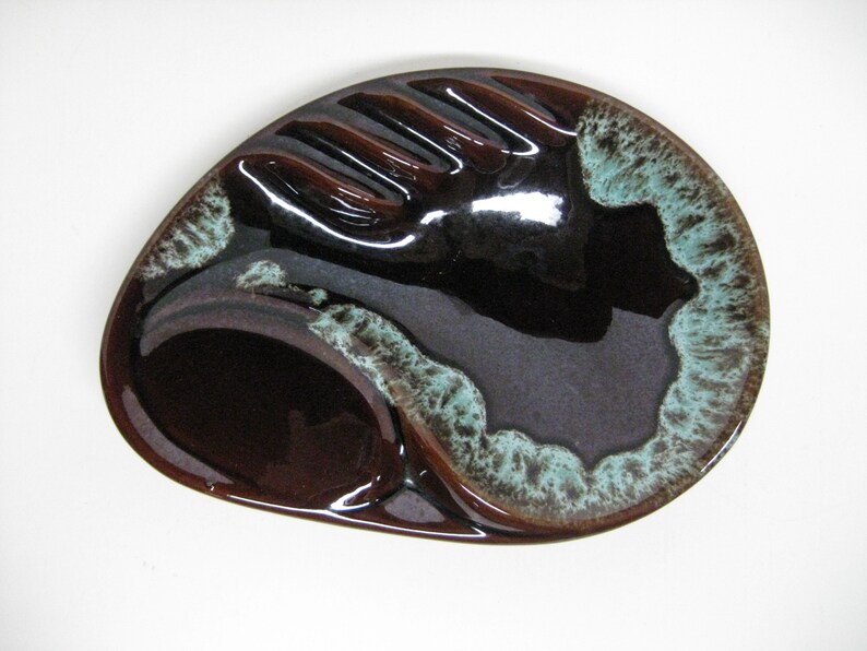 Vintage Ashtrays Pair of Ceramic 1960's Ashtrays Retro Etsy