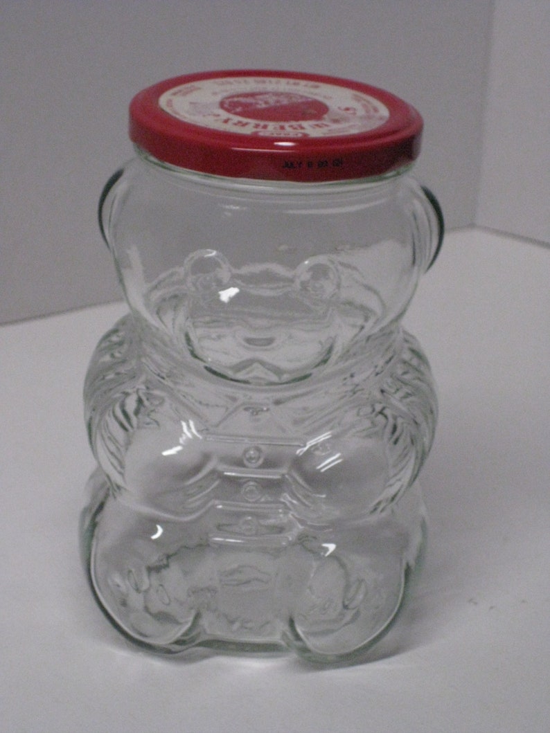 Vintage Teddy Bear Jar Kraft Peanut Butter Jar Jelly Jar Etsy