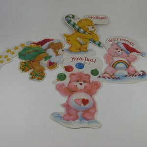 Care Bears Christmas Stickers Vintage 1983 Unused Sticker Sheet