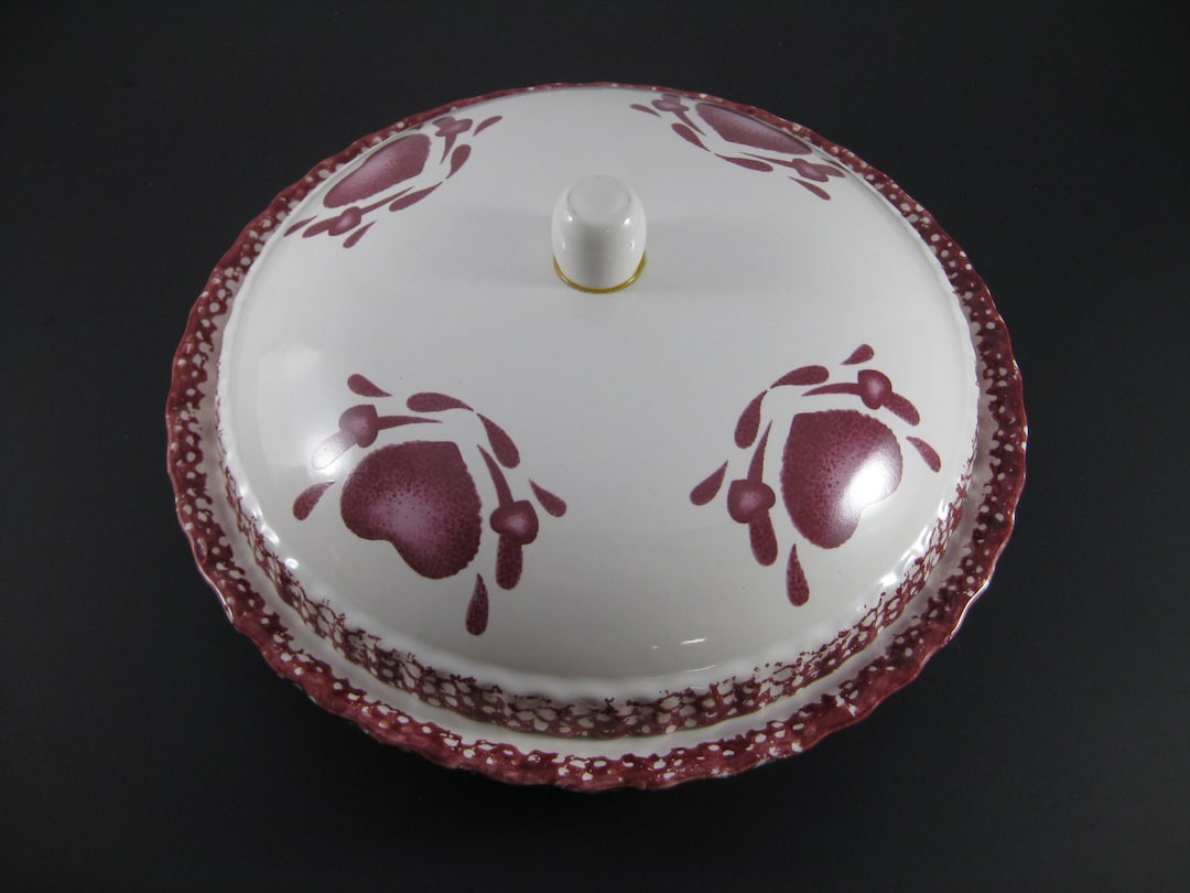 Vintage Covered Pie Plate Ceramic Pie Dish Kitchenware Etsy