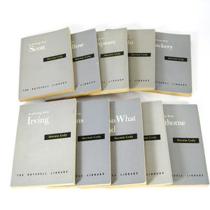 Book Collection, Vintage Sherwin Cody Pocket Size Book, The Nutshell Library, Set of 10