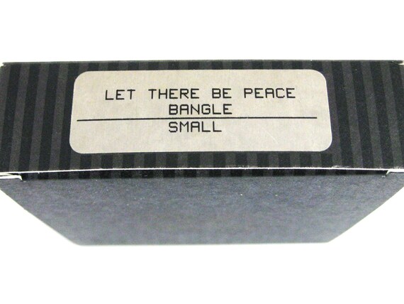 Bangle Bracelet, Let There Be Peace Bangle, Avon, Vintage 1990's View 6
