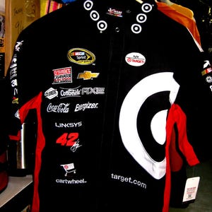 NASCAR Shirt, Kyle Larson, Embroidered Black Pit Shirt, Official, Licensed, Size Men&#39;s Large, Car Number 42