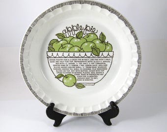 Vintage Ironstone Apple Pie Plate, Deep Dish, Royal China Bakeware