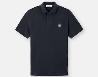 Men's Cotton Pique Polo Shirt, Breathable Stretch Casual Top,,,,,,