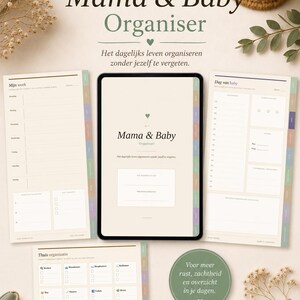Mama en Baby Organizer Nederlands PDF, Digitale Baby Planner, Tracker Voeding, Slaap Tracker, Mama Planner, GoodNotes Planner