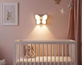 Butterfly Motion Sensor Night Light | Smart Wireless Closet Lamp, Nursery Decor