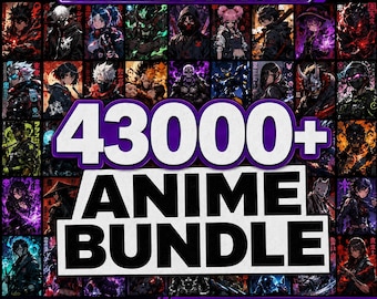 43,000+ Anime Style PNG Bundle | Transparent Background Graphics, SVG PNG Pack, T-Shirt Hoodie Designs, Print-on-Demand Mega Pack