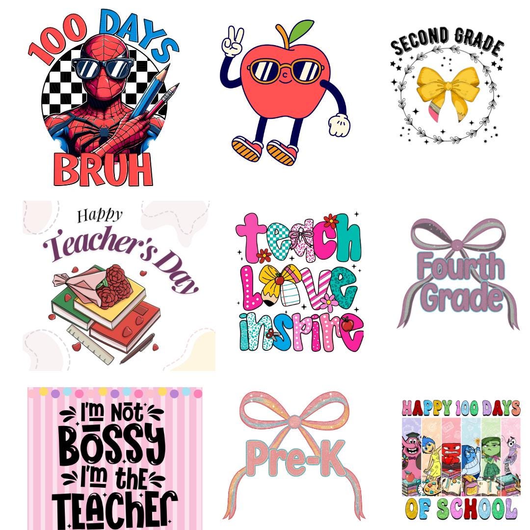 20000 Teacher Appreciation SVG Bundle Teacher Quotes PNG Cricut Teacher ...