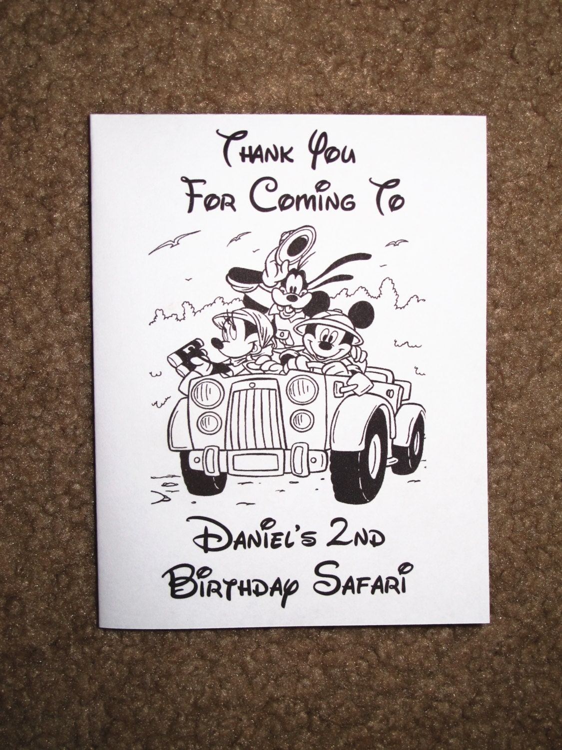 Mickey Mouse Safari Coloring Pages