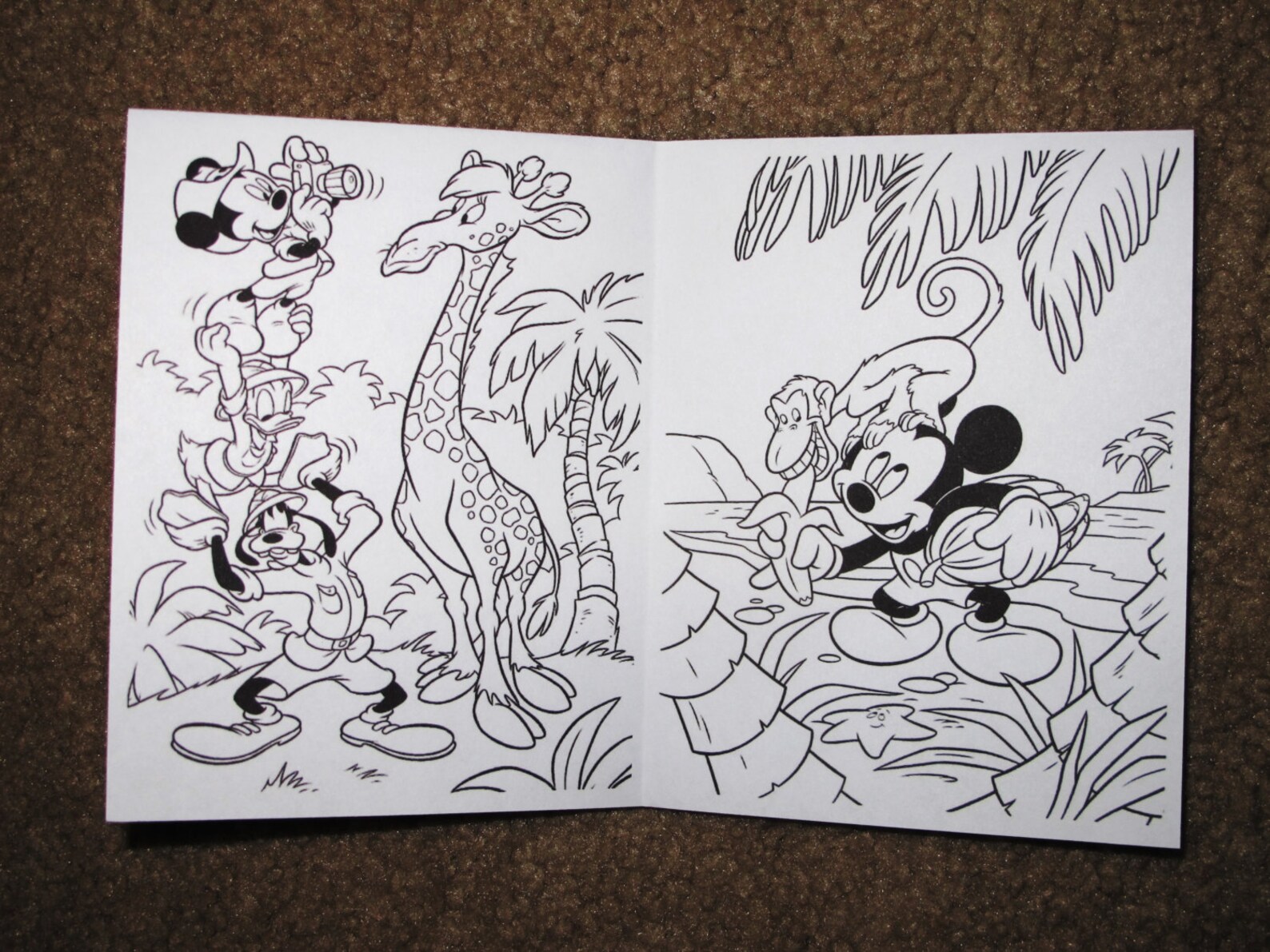 PDF FILE Mickey Mouse SAFARI Inspired Mini Coloring Pages Etsy