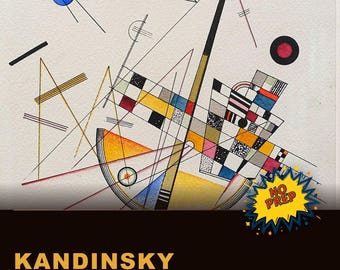 Kandinsky No Prep Lesson | Abstract Art Grades 3-5 | Sub Plans | Teacher Printable | Instant Download