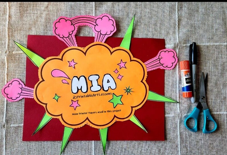 Pop Art Design Kit, Roy Lichtenstein Inspired, Bubble Letters, Ben Ray ...