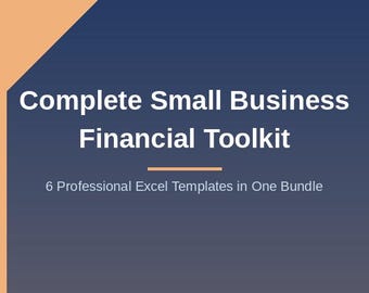 Small Business Bookkeeping Toolkit | 9 Excel Templates (Digital Download)