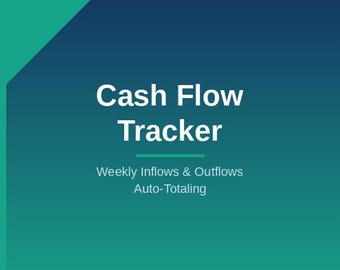 Cash Flow Tracker | Excel Spreadsheet | Weekly Inflows Outflows | Small Business | Built by a Bookkeeper