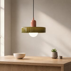 Bauhaus Glaspendellampa, Nordisk Hänglampa, Skandinavisk Taklampa, Modern Retrobelysning