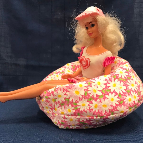 Bean Bag chairs for Barbie Dolls Many Prints To Choose From