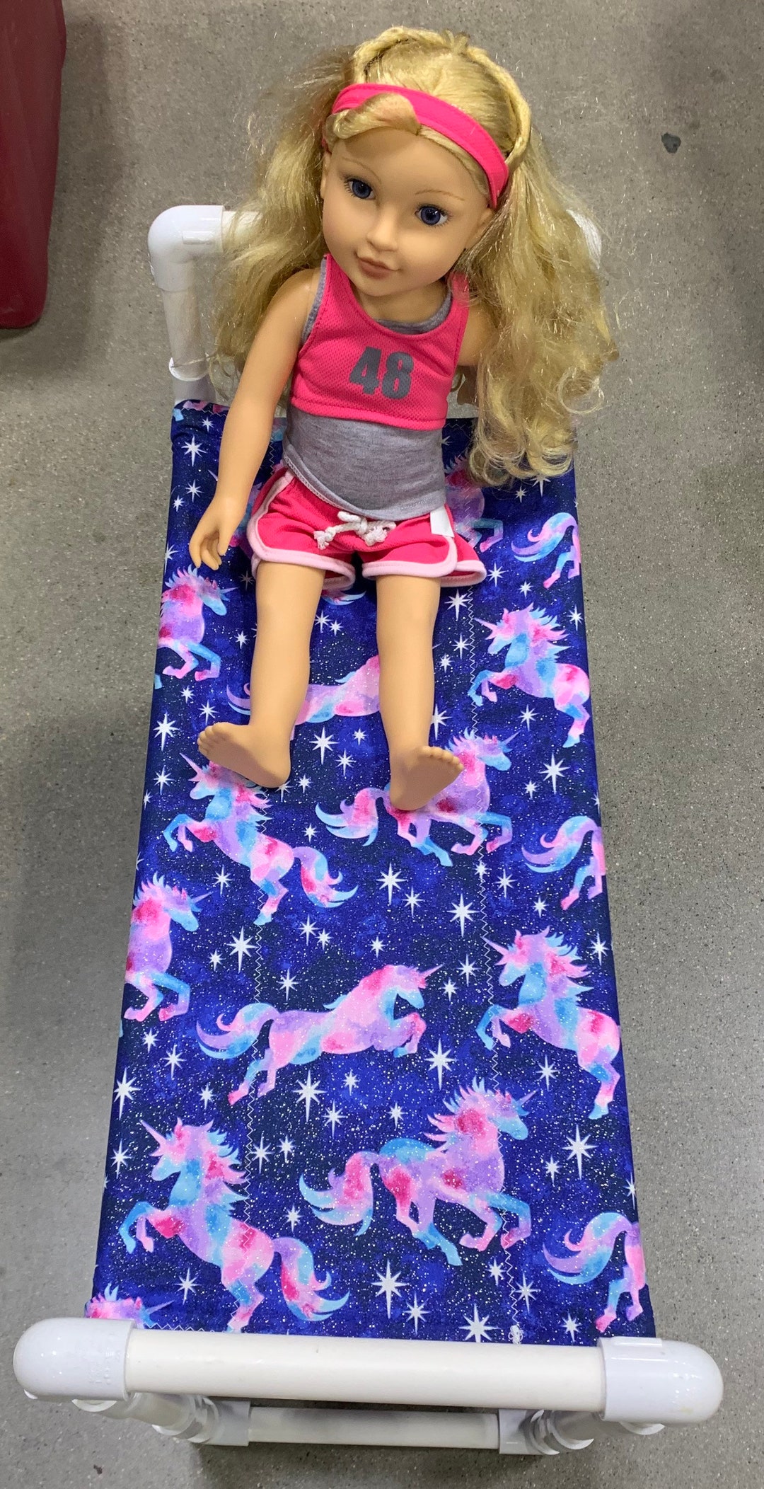 Doll Bunkbed Bunk Bed American Girl Bunk Bed Unicorn Fabric. Etsy