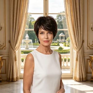 Étiquettes personnalisées, perruque courte dégradé marron foncé avec frange, cheveux synthétiques résistants à la chaleur pour femme, perruque naturelle mature à usage quotidien