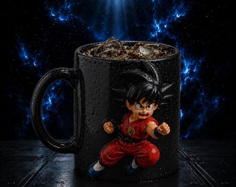 Goku 3D Mug STL File | Anime Coffee Mug STL | Dragon Warrior Cup 3D Print | Collectible Mug Design | Printable STL Model