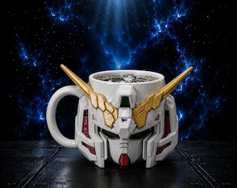 Unicorn Gundam Mug STL File | Anime Mecha Coffee Cup 3D Print | Premium Robot Mug Design | Exclusive Collector STL
