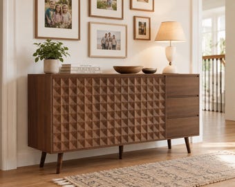 Mid Century Buffet Cabinet Storage Sideboard Coffee Bar Cabinet TV Stand Furniture