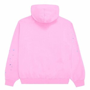 Pink Sp5der Web Hoodie, Spooky Spider Web Graphic, Y2K Goth Streetwear Pullover bild 3