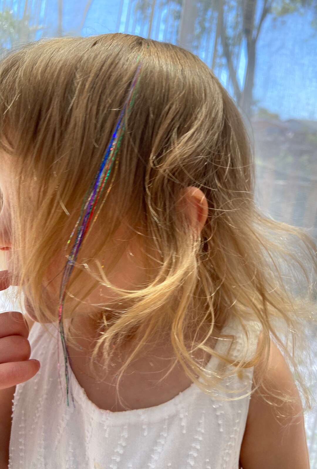 Party Pack 12qty Rainbow Sparkle Hair Extension Doityourself Kit Etsy