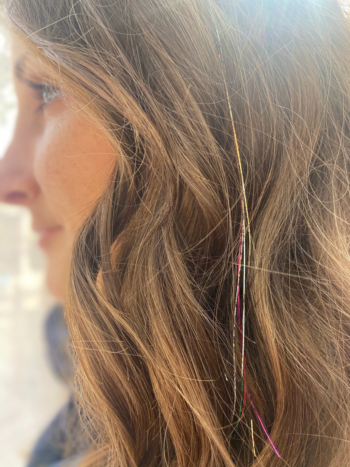 Rainbow Sparkle Hair Extension Doityourself Kit Etsy