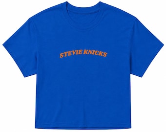 Stevie Knicks Baby Tee, Retro Graphic Crop Top, Vintage Music Fan Shirt, Aesthetic Y2K Tee, Trendy Casual Top