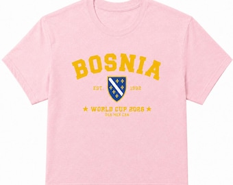 Bosnia World Cup 2026 Shirt, Bosnia Soccer Fan Tee, Football Supporter Gift, USA Mexico Canada Tournament Shirt