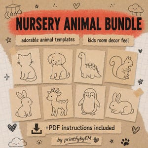 Knitted Wire Animal Templates, Beginner Wire Art Patterns (PDF Download)