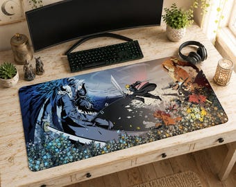 Cloud vs Sephiroth Mouse Pad | Desk Mat, Final Fantasy 7 Anime Style Art