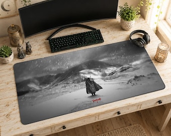 Guts-muismat | Snowfield-bureaumat, Berserk Dark Aesthetic Mat