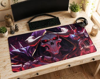 Jurk van Ainz Ooal Muismat | Necromancer-bureaumat, Overlord pc-setupdecor