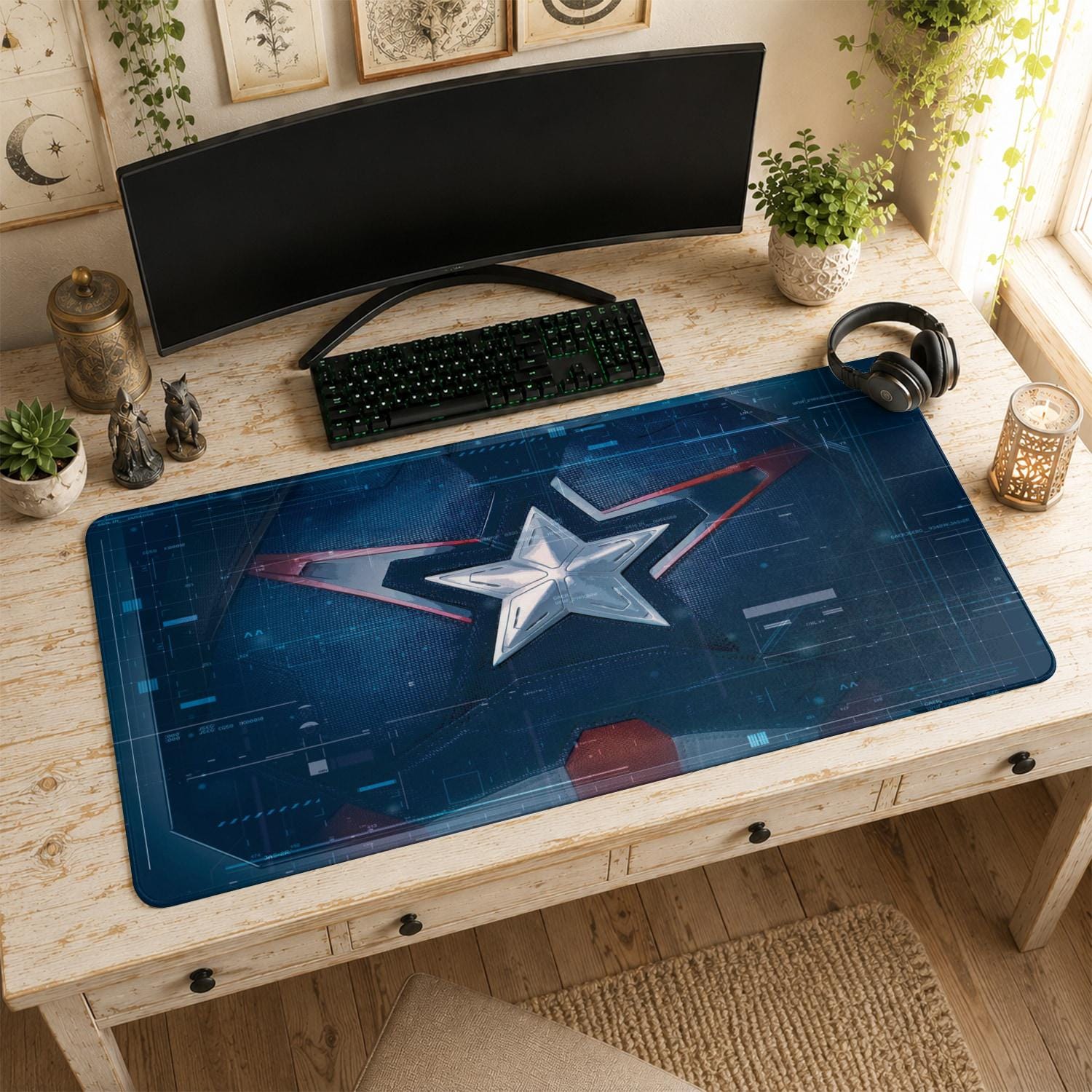 Captain America Playmat - Etsy