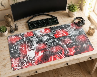 Guts Black Swordsman Muismat | Bureaumat, Berserk Anime Dark Aesthetic Mat