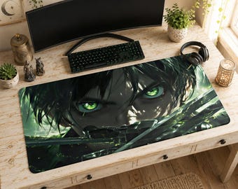 Eren Yeager Muismat | Bureaumat, Attack on Titan Dark Aesthetic Mat