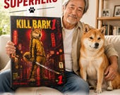 Custom Dog Movie Poster From Photo, Personalized Pet Portrait, Funny Dog Lover Gift, Cinematic Pet Art Print, Custom Dog Wall Decor