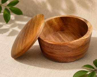 Caja de chapati de madera hecha a mano, recipiente para roti, contenedor de pan, organizador de cocina india, decoración rústica